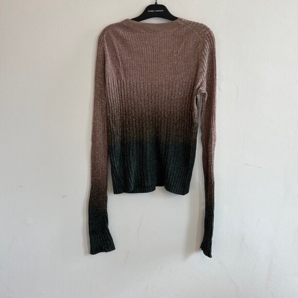 Acne Studios Rasha Mouline Space Dye Sweater Pink Green Size M - Picture 5 of 6